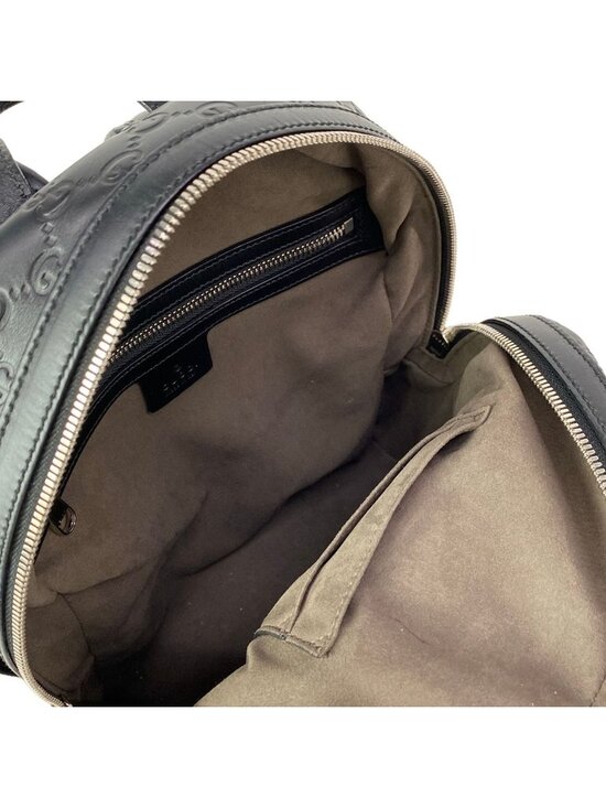 Gucci Backpack Guccissima Line Black Leather main image 6